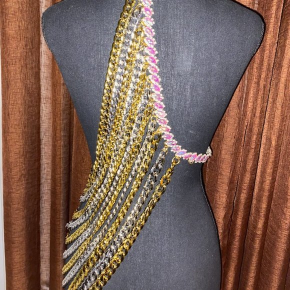 Stunning Draped Neckavest (One size fit all ) - Picture 2 of 2